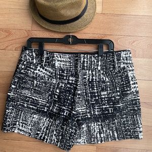 Ann Taylor City Shorts Sz 10 - Like New! Black/Wht